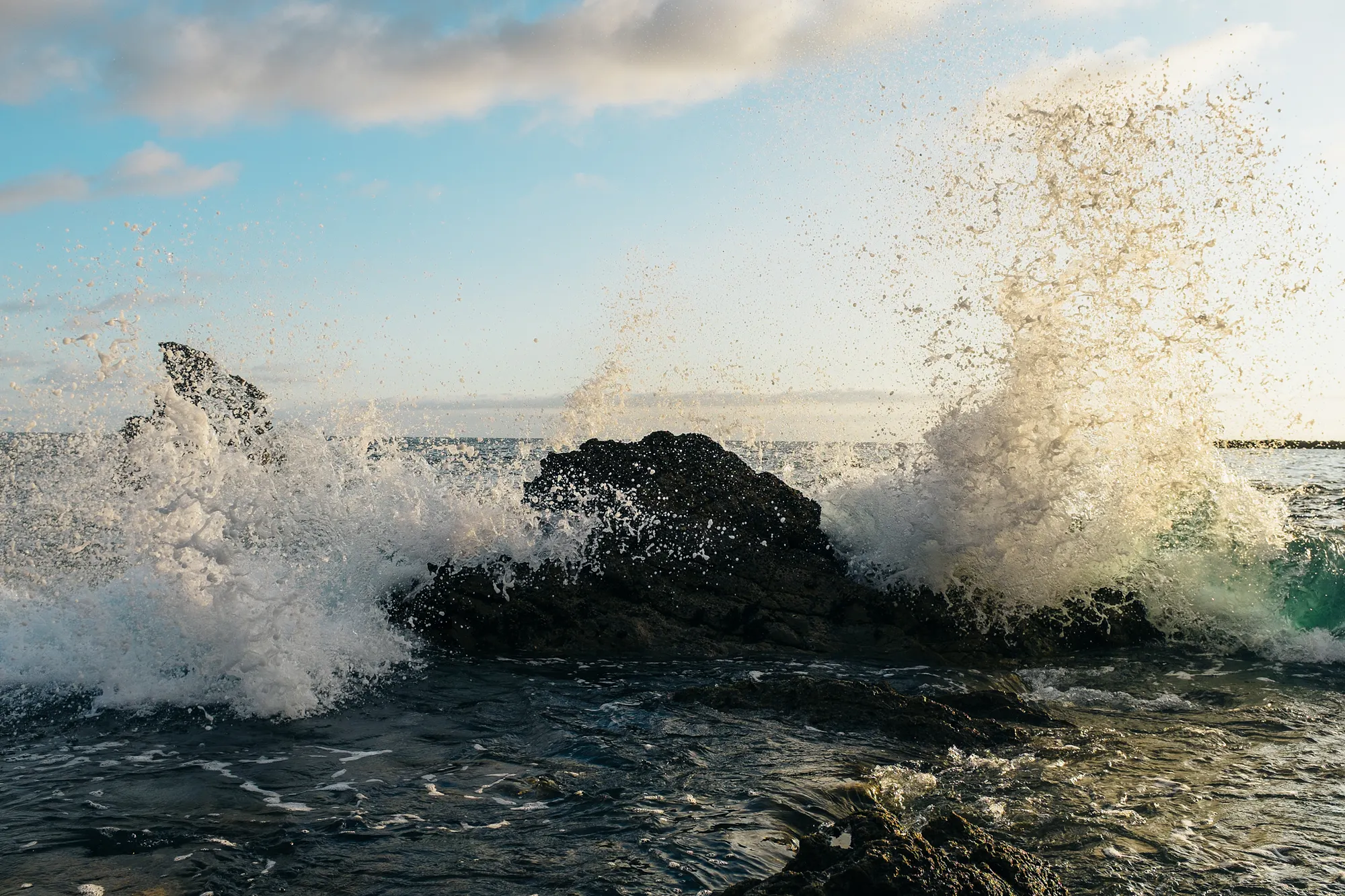 I had a pretty big smile on my face when wave crashed.