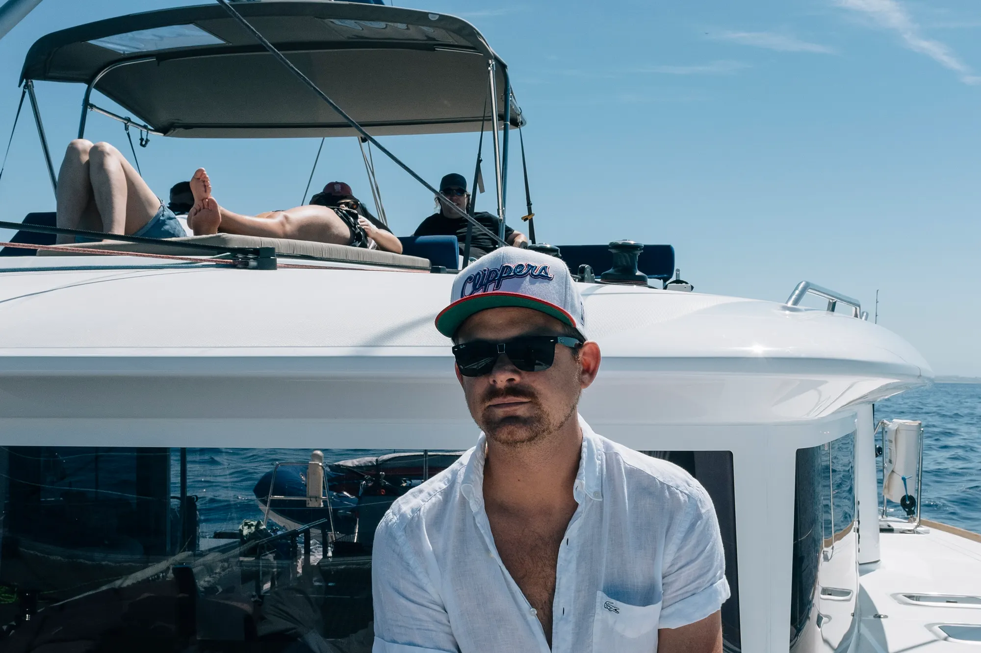 Jamie's hat reiterating that Prevoty is a proud supporter of the LA Clippers. 2016! Edward looks on from the bird's nest.