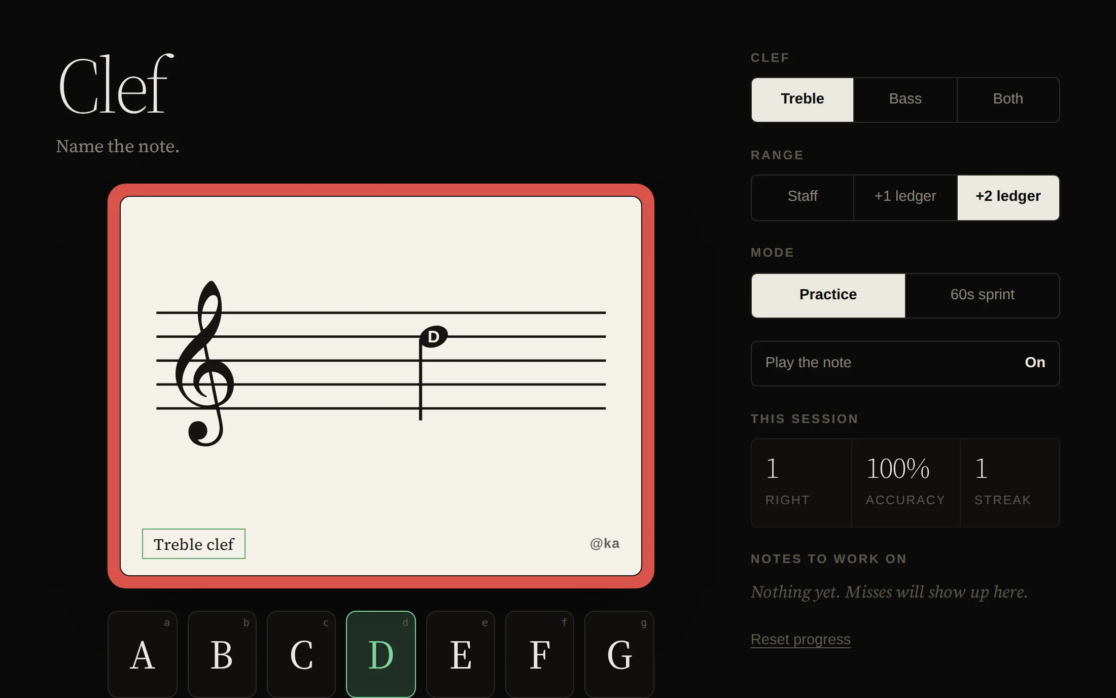 Clef screenshot