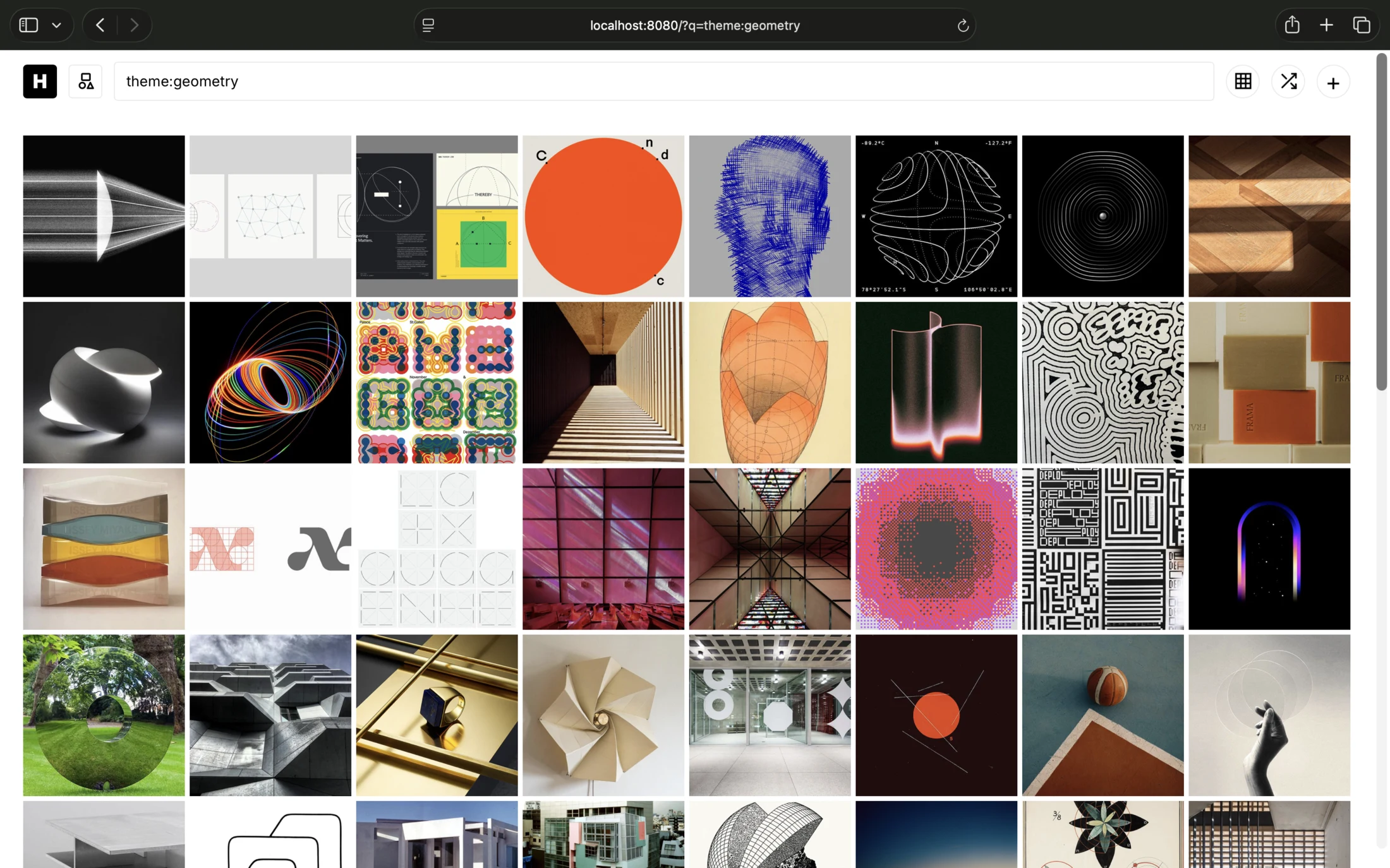 A search for theme:geometry