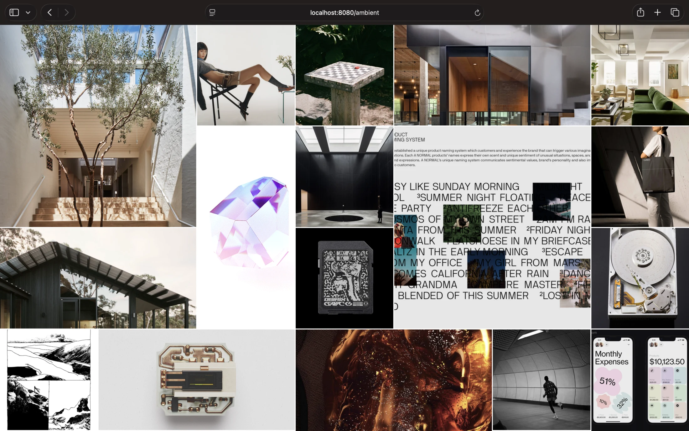 Ambient, reshuffled